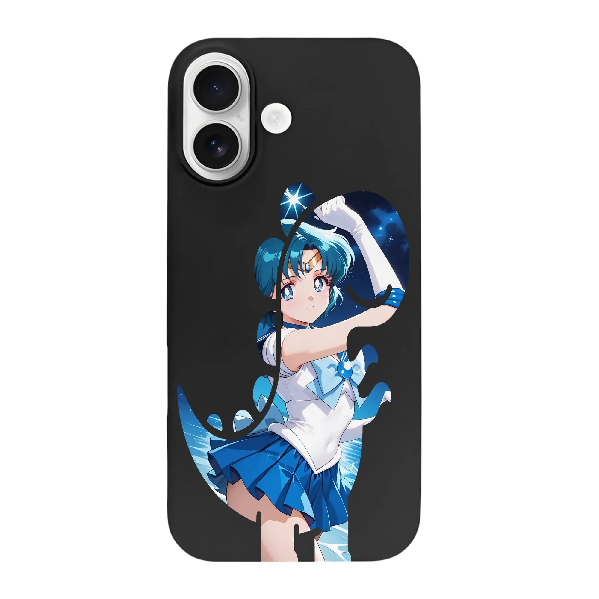 美少女戦士セーラームーン グッズ 水野 亜美 - iPhone 17 シリーズ シリコンケース 薄型 耐衝撃 指紋防止 ソフトタッチカバー 精密フィット 傷防止 保護ケース iPhone 17/17 Air/17 Pro/17 Pro Max 対応